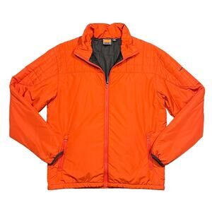 Merrell Terrain Orange Insulated Lightweight Packable Pillow Zip-Up Jacket LARGE